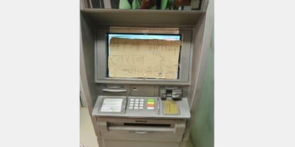 At the ATM cash bills, the ones taking away, I'm surprised to know the reason