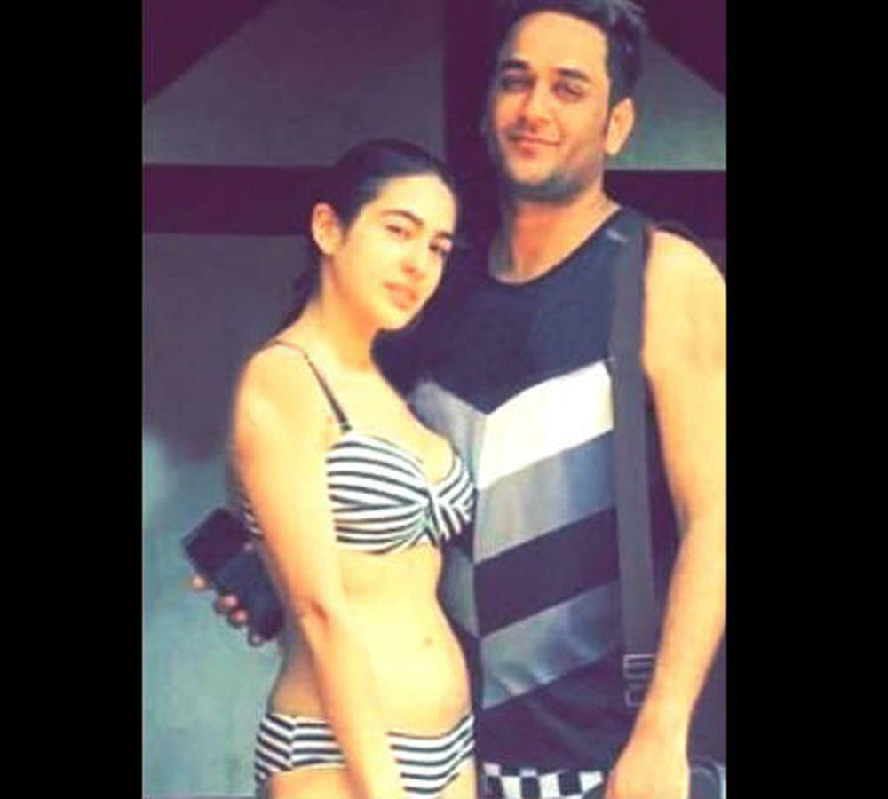 saif ali khan daughter sara ali khan first time post photo in bikini