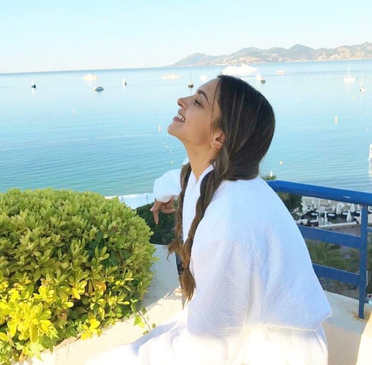 deepika padukone before the red catpet of cannes 2017