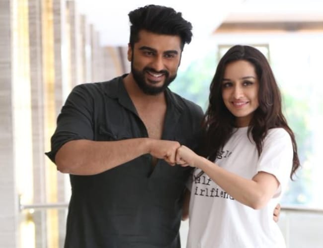 film actress shraddha kapoor and actor arjun kapoor in lucknow