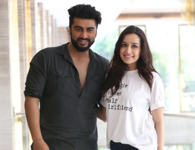 film actress shraddha kapoor and actor arjun kapoor in lucknow