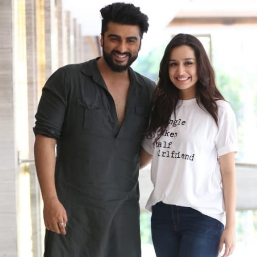 film actress shraddha kapoor and actor arjun kapoor in lucknow