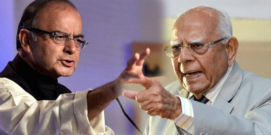 Heated exchanges between Jaitley and Jethmalani in Delhi H C on defamation case