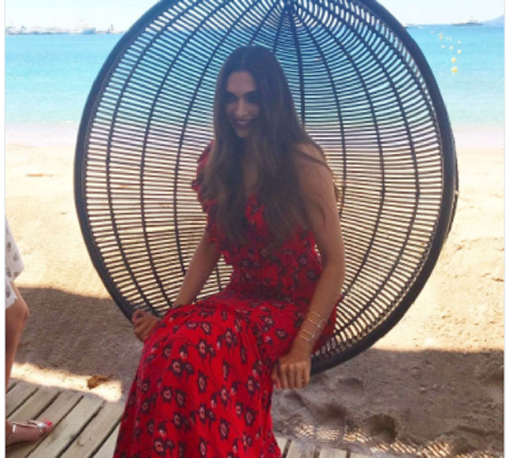 deepika padukone before the red catpet of cannes 2017