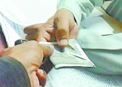 ambedkar nagar collectorate office clerks bribe video viral 