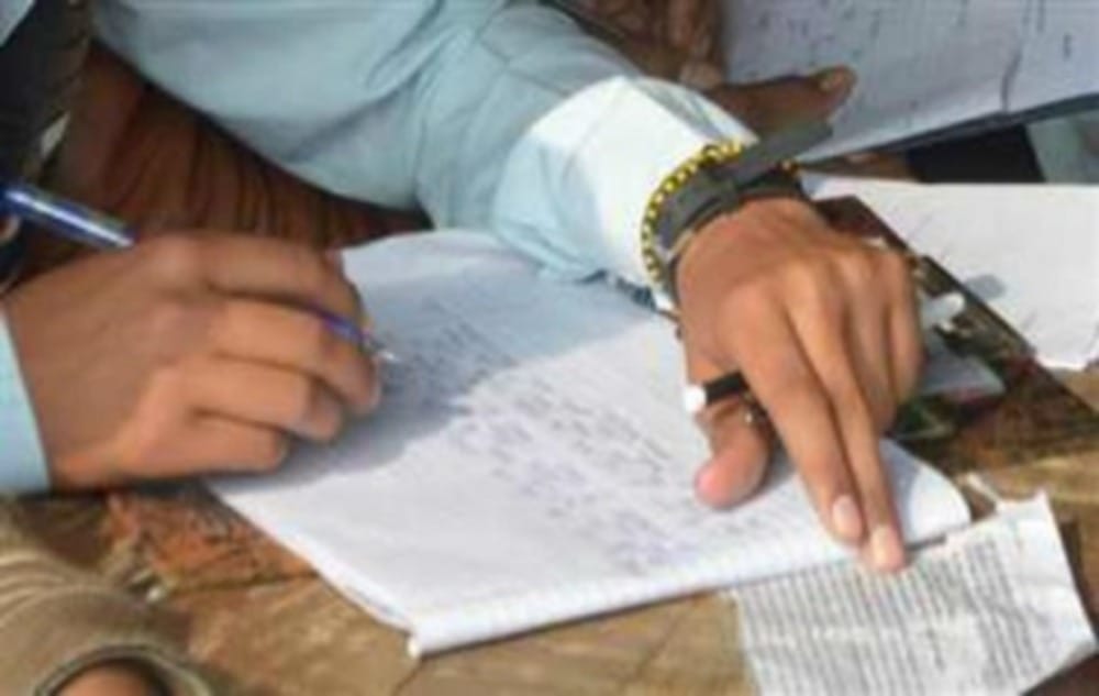 Four candidates caught copying in SOS exam center Chandpur school