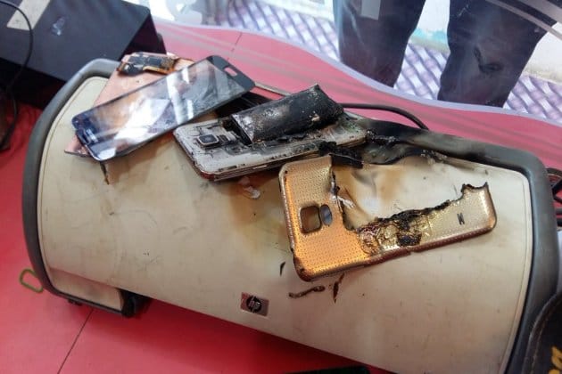 explosive in mobile phone