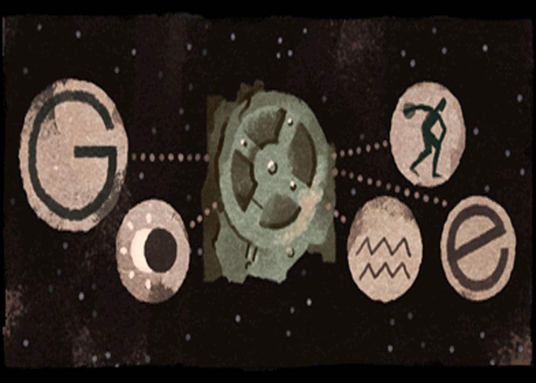 गूगल ने एंटीकायथेरा मैकेनिज्म के 115 साल पूरे होने पर बनाया ये खास डूडल Google makes special Doodle on 115th Anniversary Of The Antikythera Mechanism Discovery