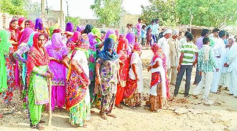 khaishergarh sirsa, Alcohal protest, sirsa