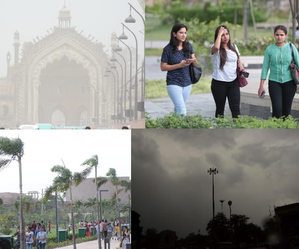 pics of lucknow during weather change.