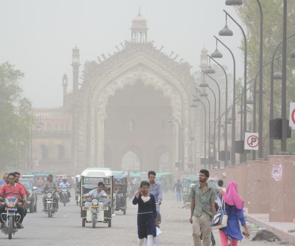 pics of lucknow during weather change.