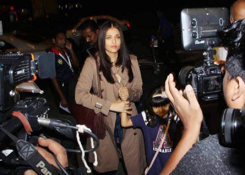 aishwarya rai bachchan leaves for cannes 2017 with her daughter aaradhya bacchchan 