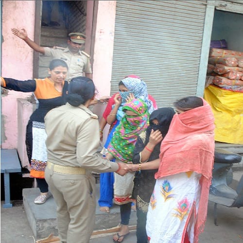 Four women caught in doing wrong work, view Photos