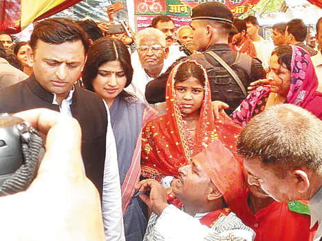 akhileah in Marriage party 