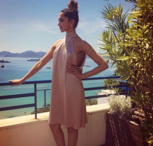 The first photo of bollywood 'Mastani' Deepika Padukone getting ready for Cannes 2017