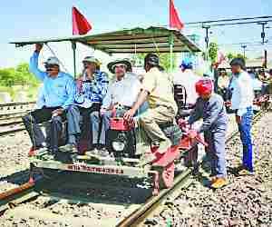 Inspection of new rail track