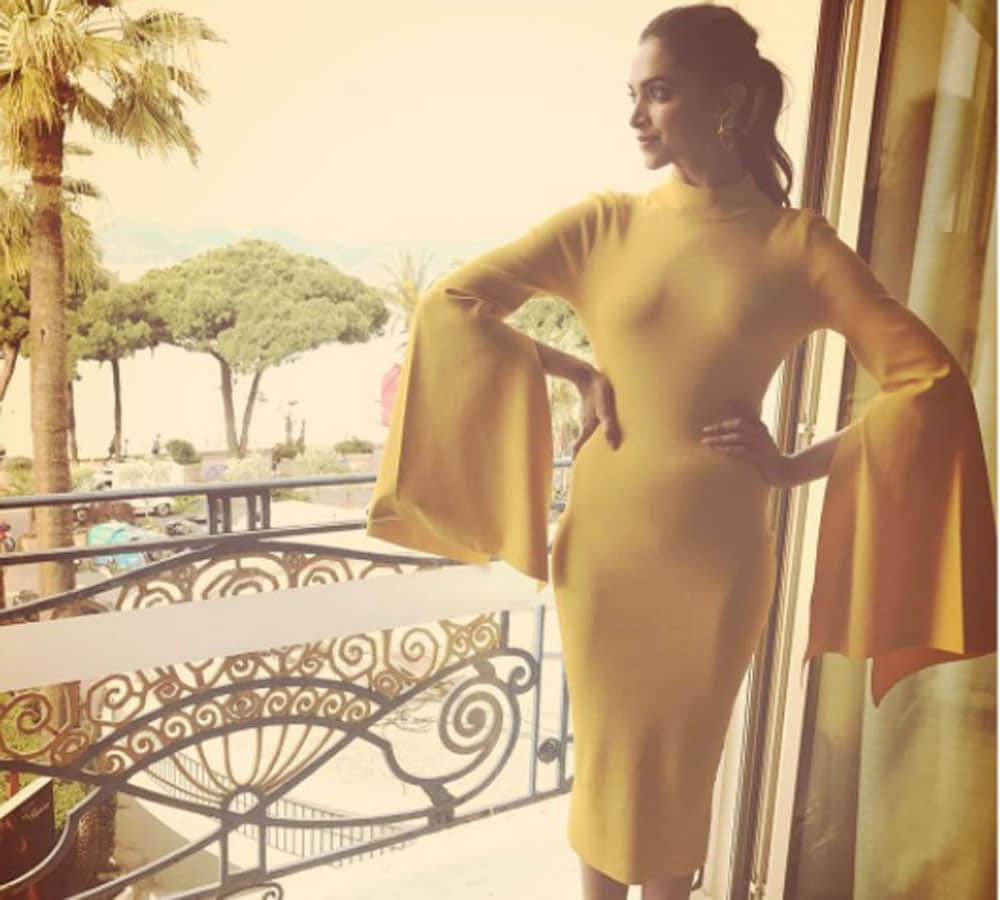 The first photo of bollywood 'Mastani' Deepika Padukone getting ready for Cannes 2017