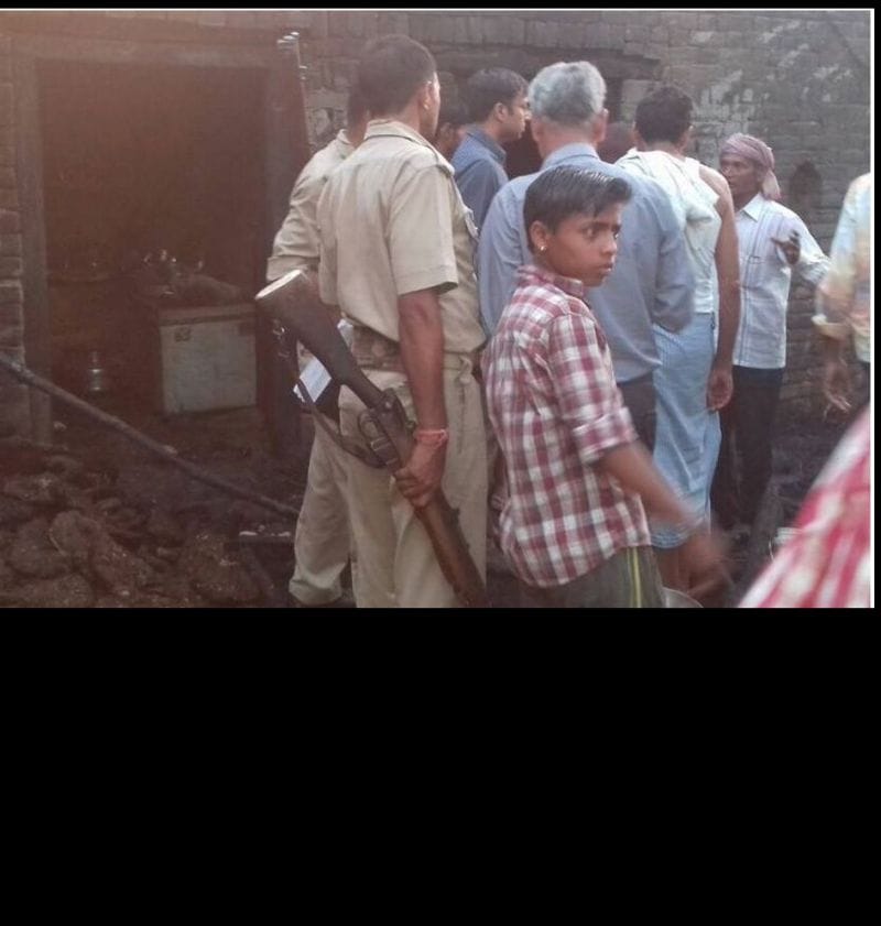 two  girl child dead by burning