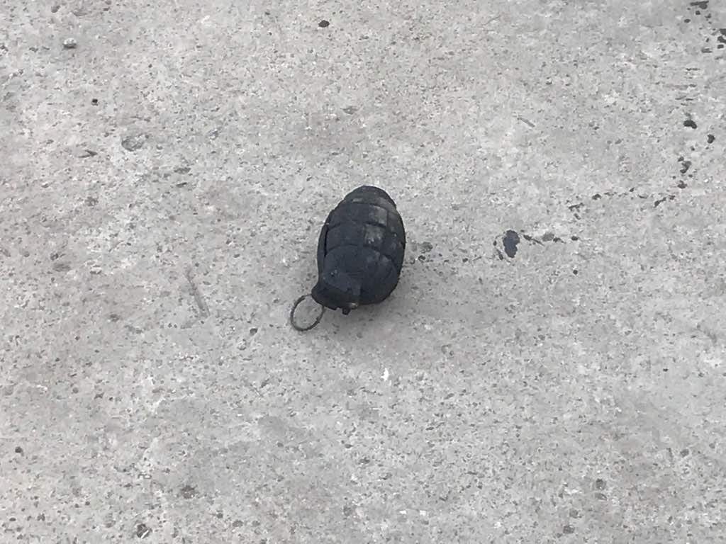 hand grenade found in agra