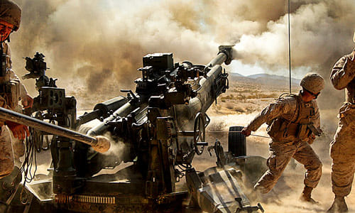 Howitzer cannon is light, take it from the helicopter