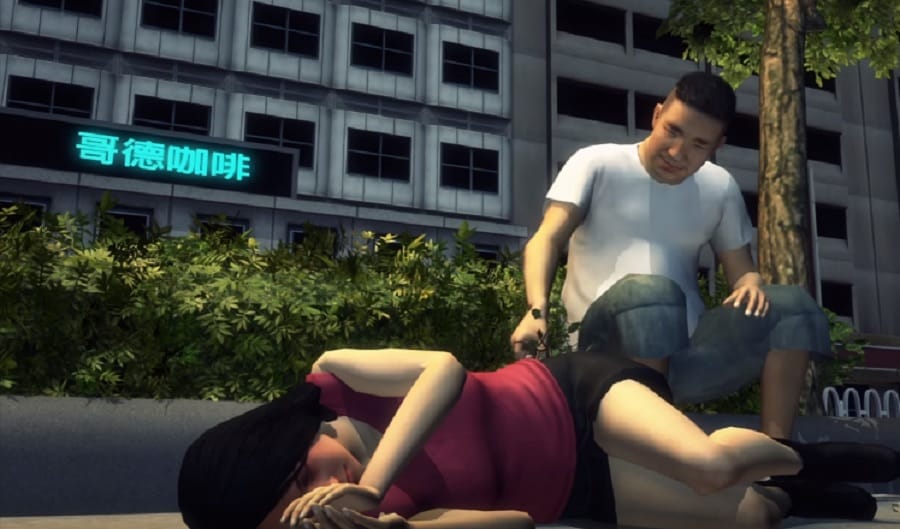 intoxicated woman taken advantage on the roadside by the stranger