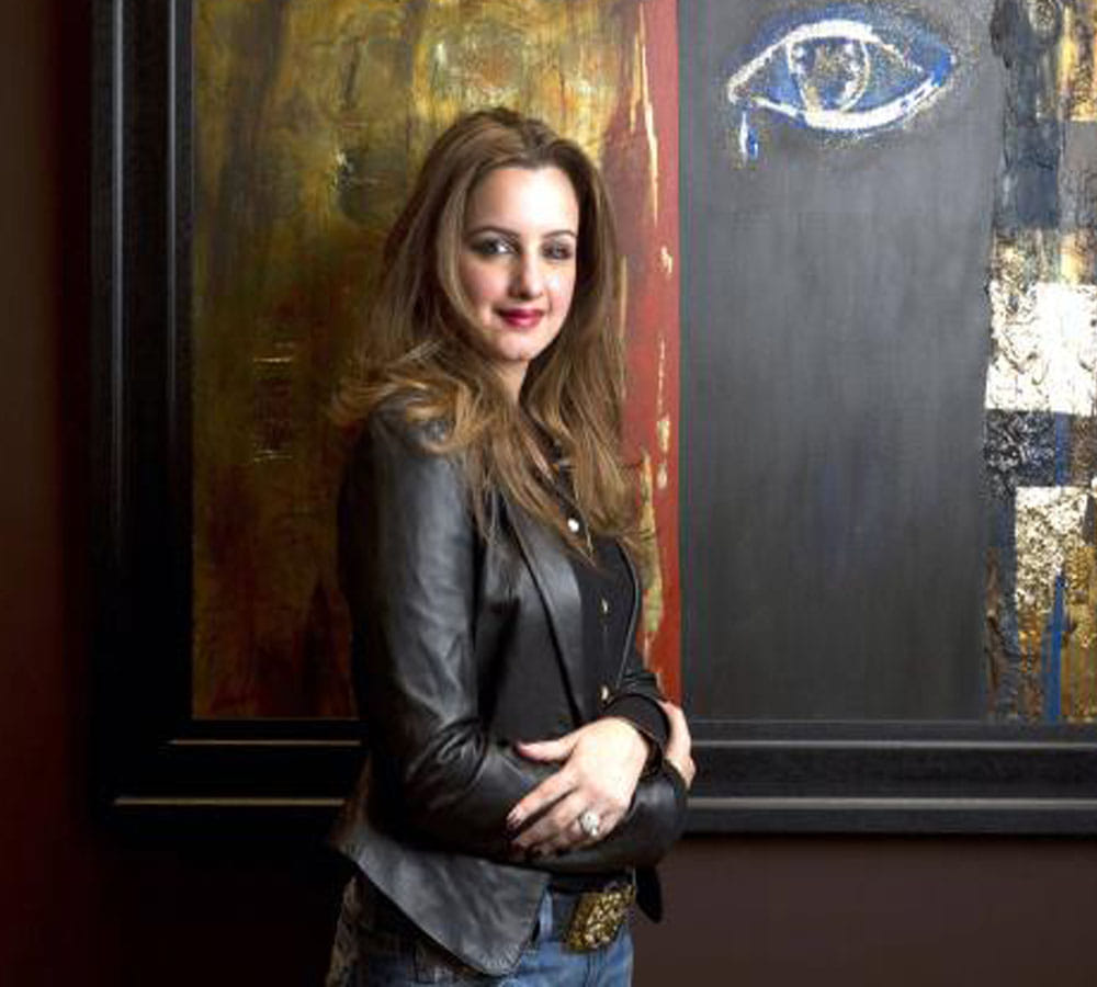Feroz Khan's daughter Laila Khan Furniturewalla a famous artist and painter, fardeen khan