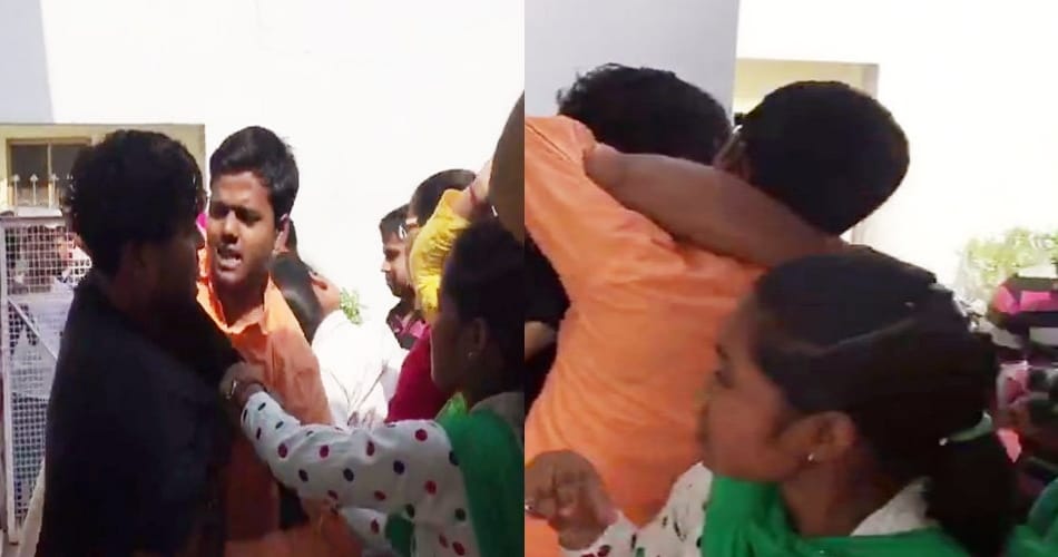 student's father beaten lady teacher