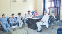 develop work, meeting. not, reach,  parshad, bhadurgarh