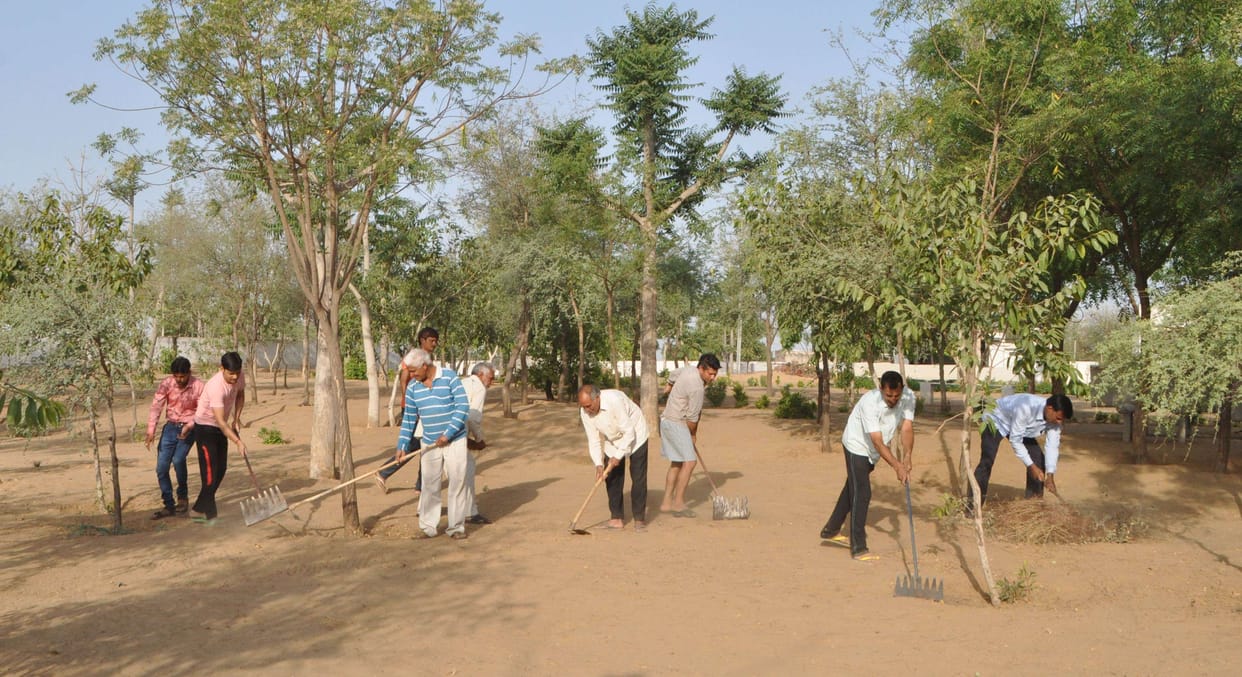 The people of the village changed the status of cremation ground