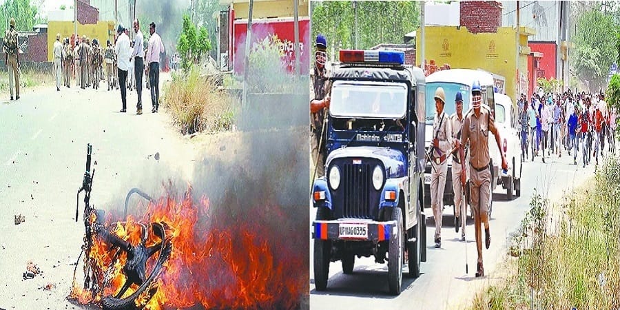 Then picking Sulagpur : Violence in Dalits and Thakurs fast, social media posting provocative post