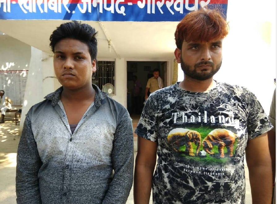 Police arrested two men with 1440 bottle wine