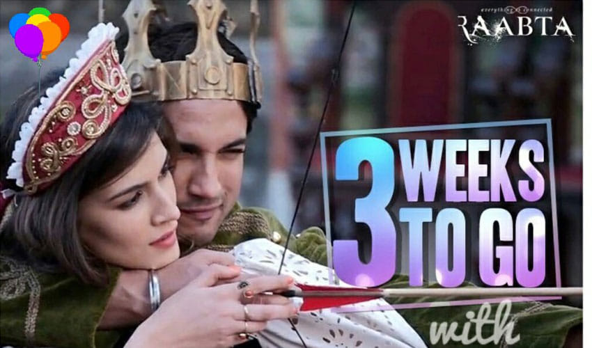 sushant singh raabta has 3 weeks to release fans are very much excited 