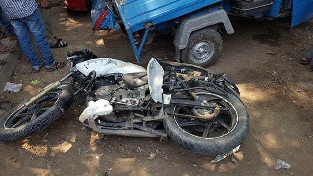 Huge accident in industrial area chadigarh near elante mall