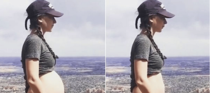 mums completely disappear her baby bump by breathing tecnique