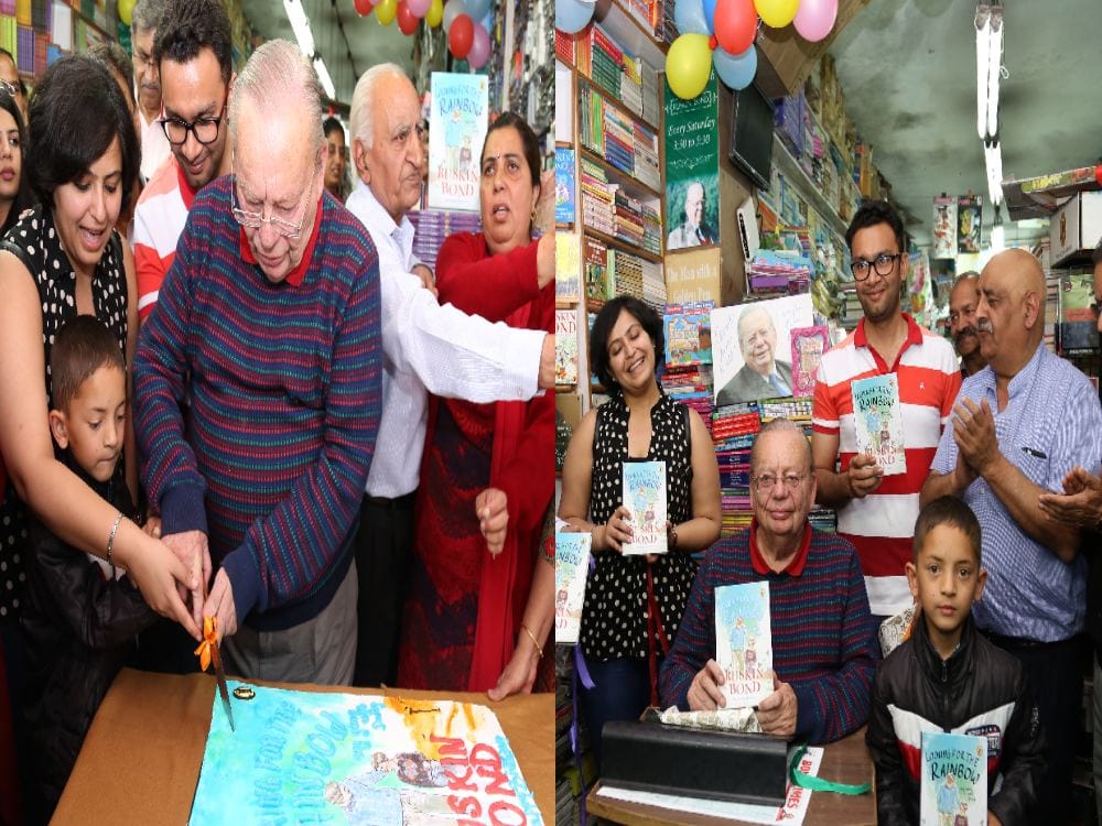   ruskin bond 83 birthday celebration in mussoorie