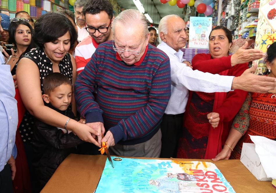   ruskin bond 83 birthday celebration in mussoorie