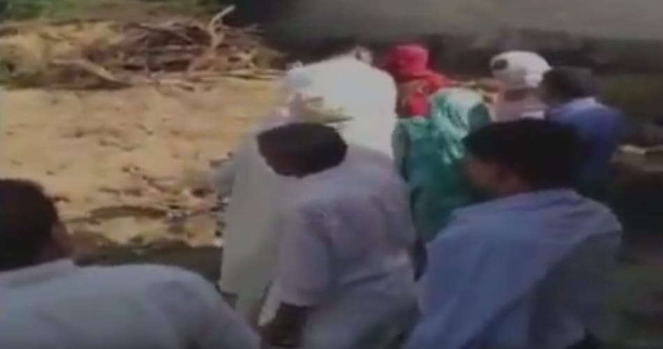 Sarpanch's family thrashes and beats old sisters as they objected to height of drain