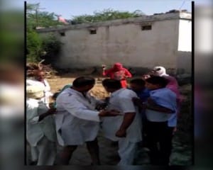 Sarpanch's family thrashes and beats old sisters as they objected to height of drain