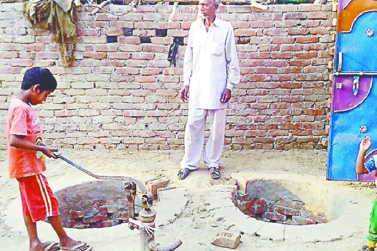 Construction of toilets in the middle