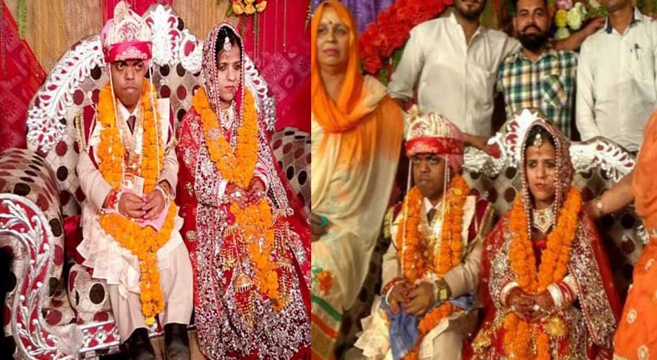 india's smallest bride and groom