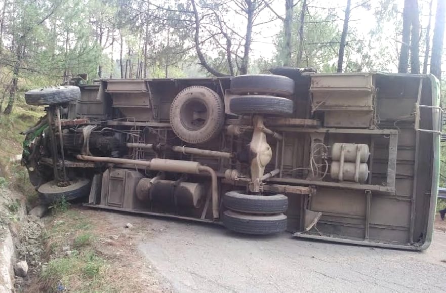 HRTC Bus Accident at Hamirpur, 20 Injured.
