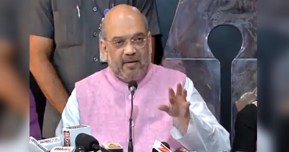 BJP National president amit shah press conference 