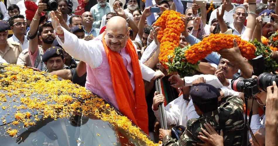 BJP National president amit shah press conference 