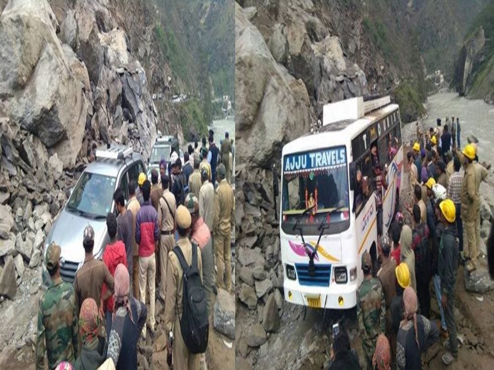 photos of Badrinath Highway Open after 24 hours