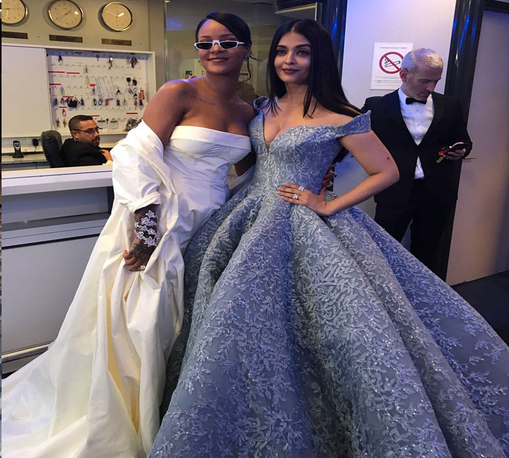 Aishwarya Rai Bachchan Met Pop Star Rihanna & Hollywood Actress Eva Longoria At Cannes 2017