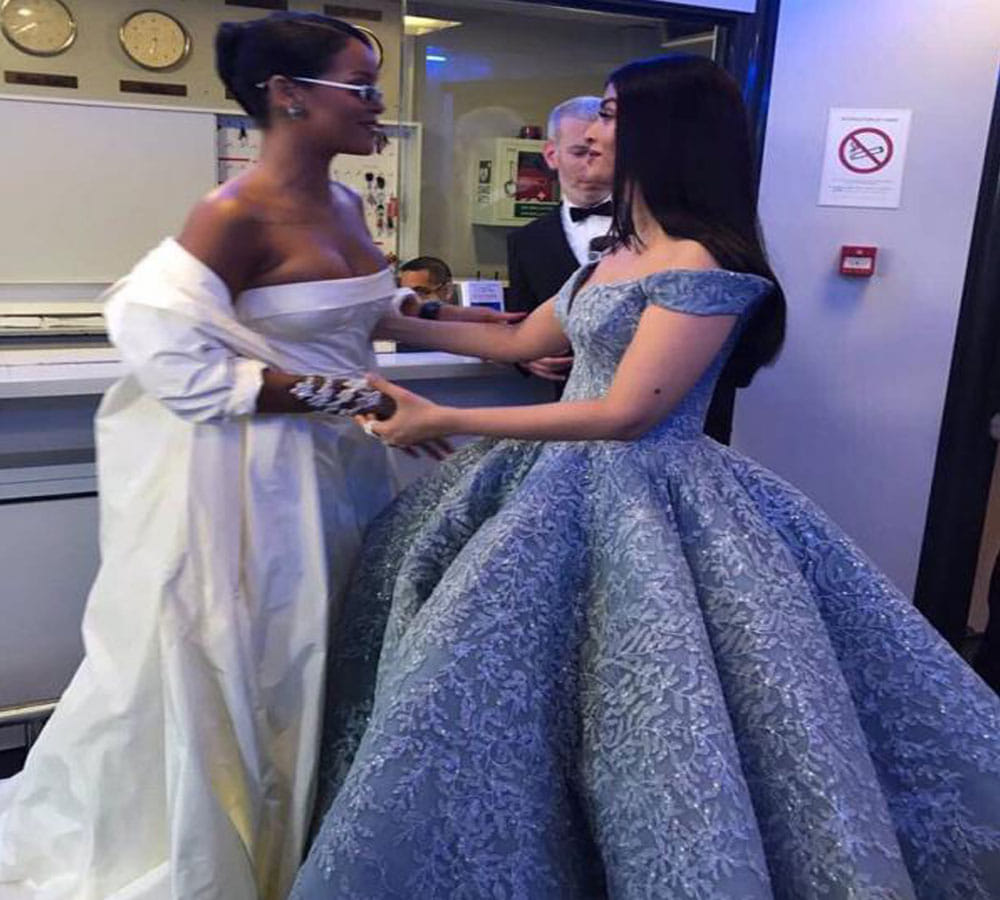 Aishwarya Rai Bachchan Met Pop Star Rihanna & Hollywood Actress Eva Longoria At Cannes 2017
