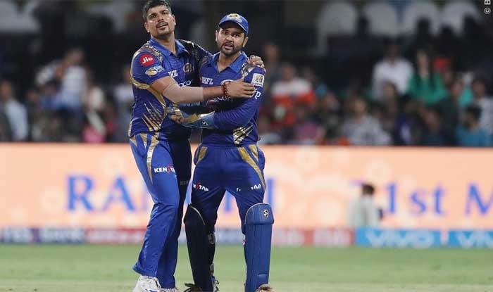 Karn Sharma equals anil kumble's record  of best bowling by Spiner in IPL knock out match