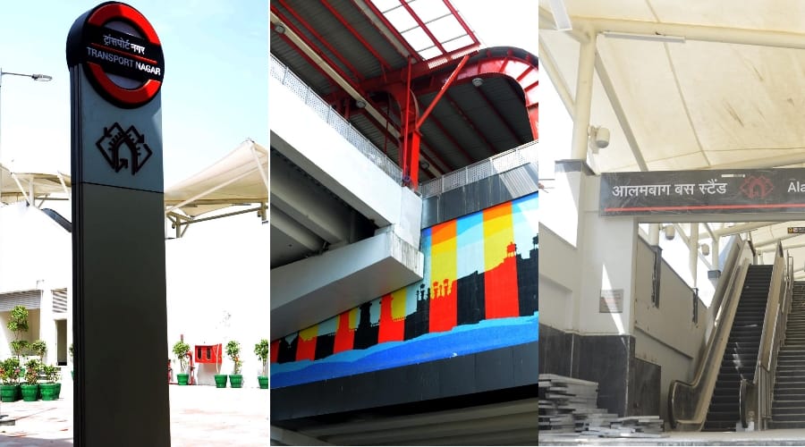lucknow metro station ready for commercial run