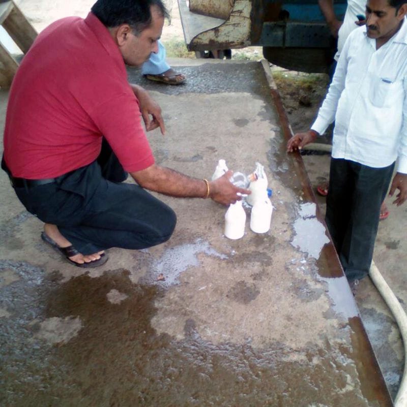 thousand liters adulterated milk find in kasganj