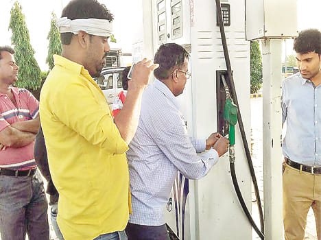 In the petrol pump of the former MLA, the reduction in the incidence, the seed